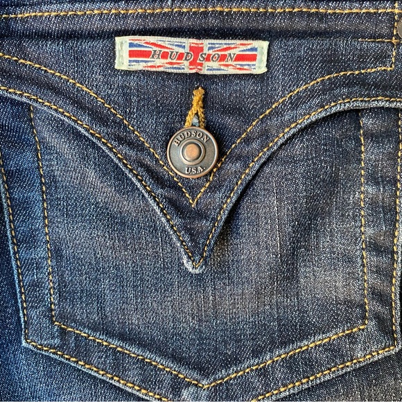 Hudson Jeans Dark Blue Midrise Signature Bootcut 8 3/4” Front Rise Size 27” - Picture 11 of 14